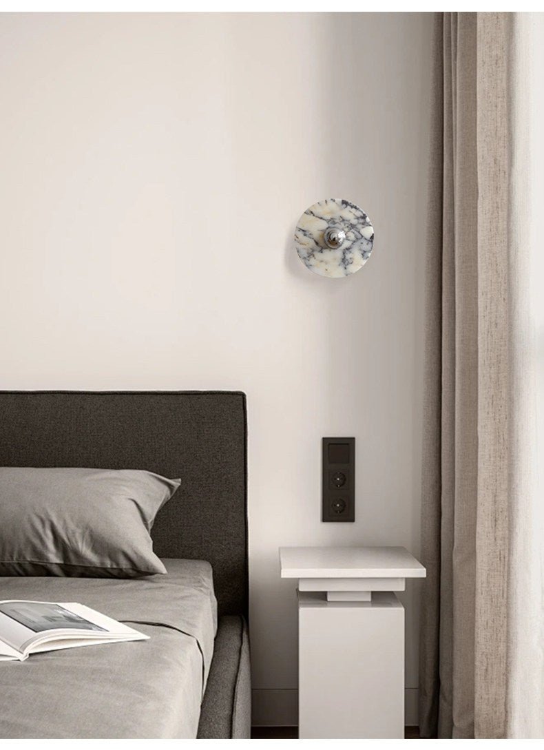 Messier Marble Wall Light, Hardwired Wall Sconce, detail 40