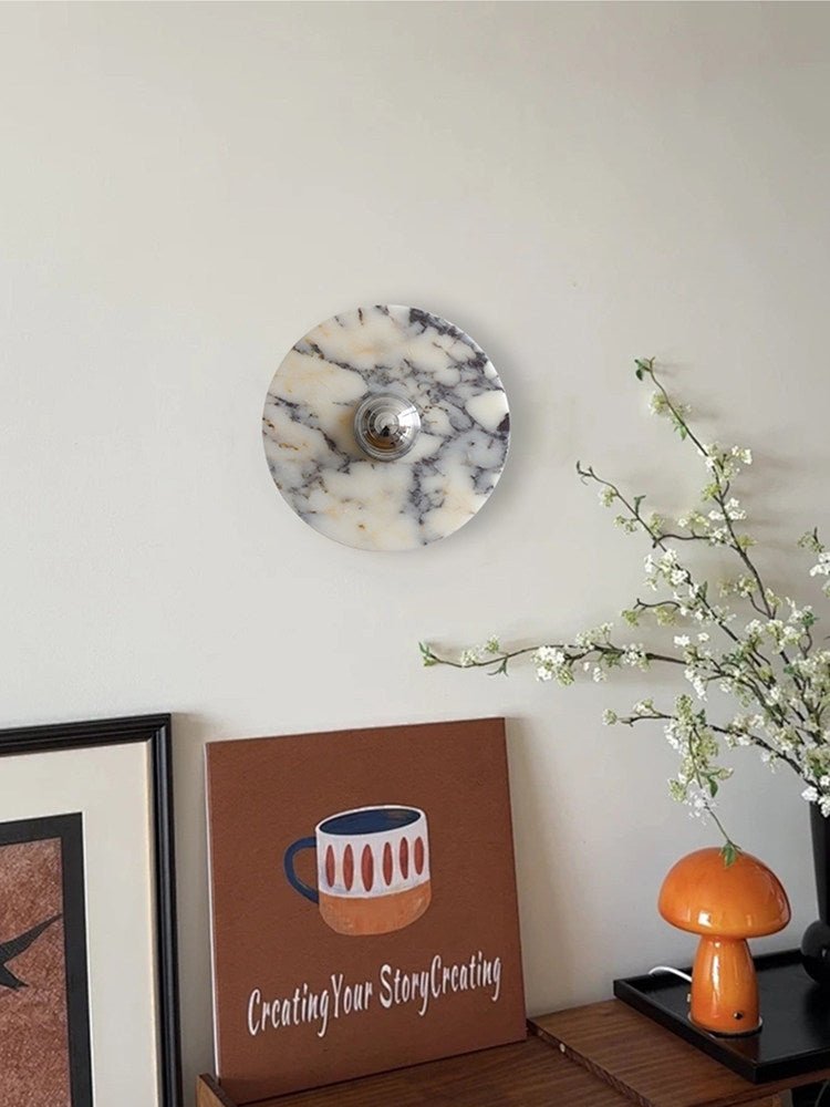 Messier Marble Wall Light, Hardwired Wall Sconce, detail 47