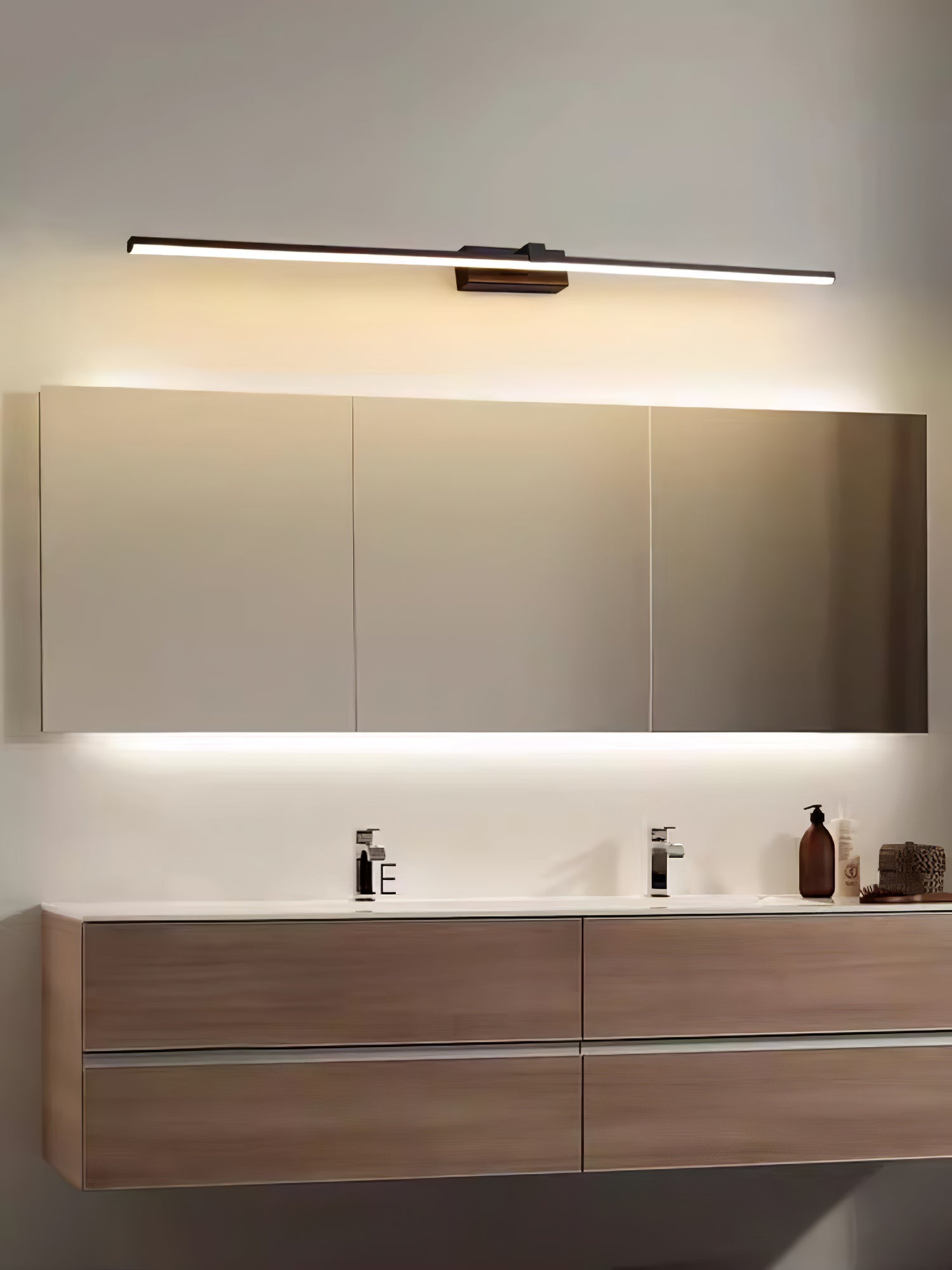 Metal Linear Mirror Wall Light, Hardwired Wall Sconce, detail 33