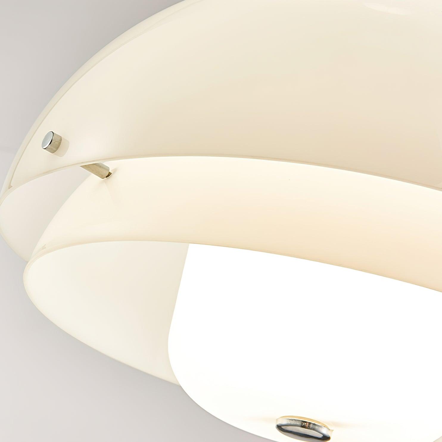 Milk White Layer Drop Light Chandelier