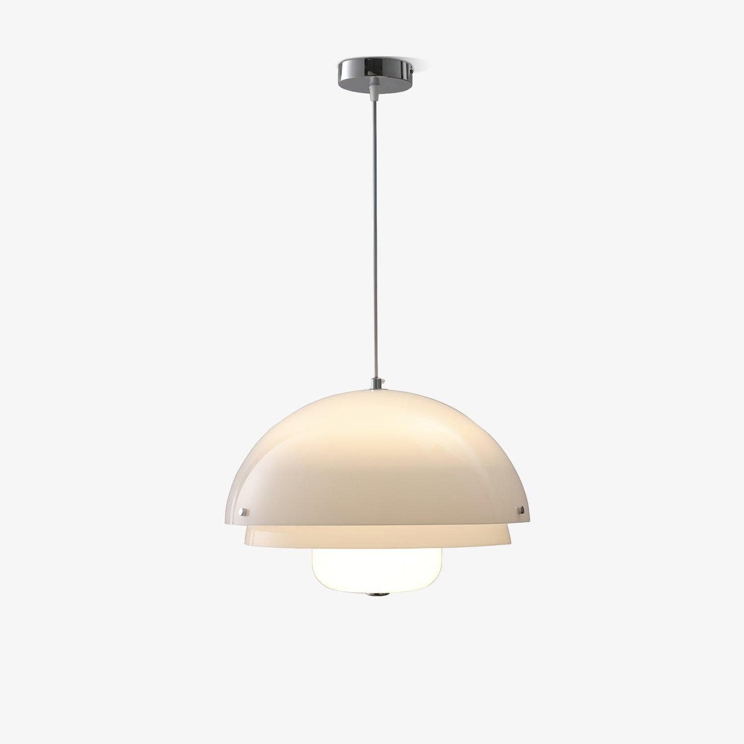 Milk White Layer Drop Light Chandelier