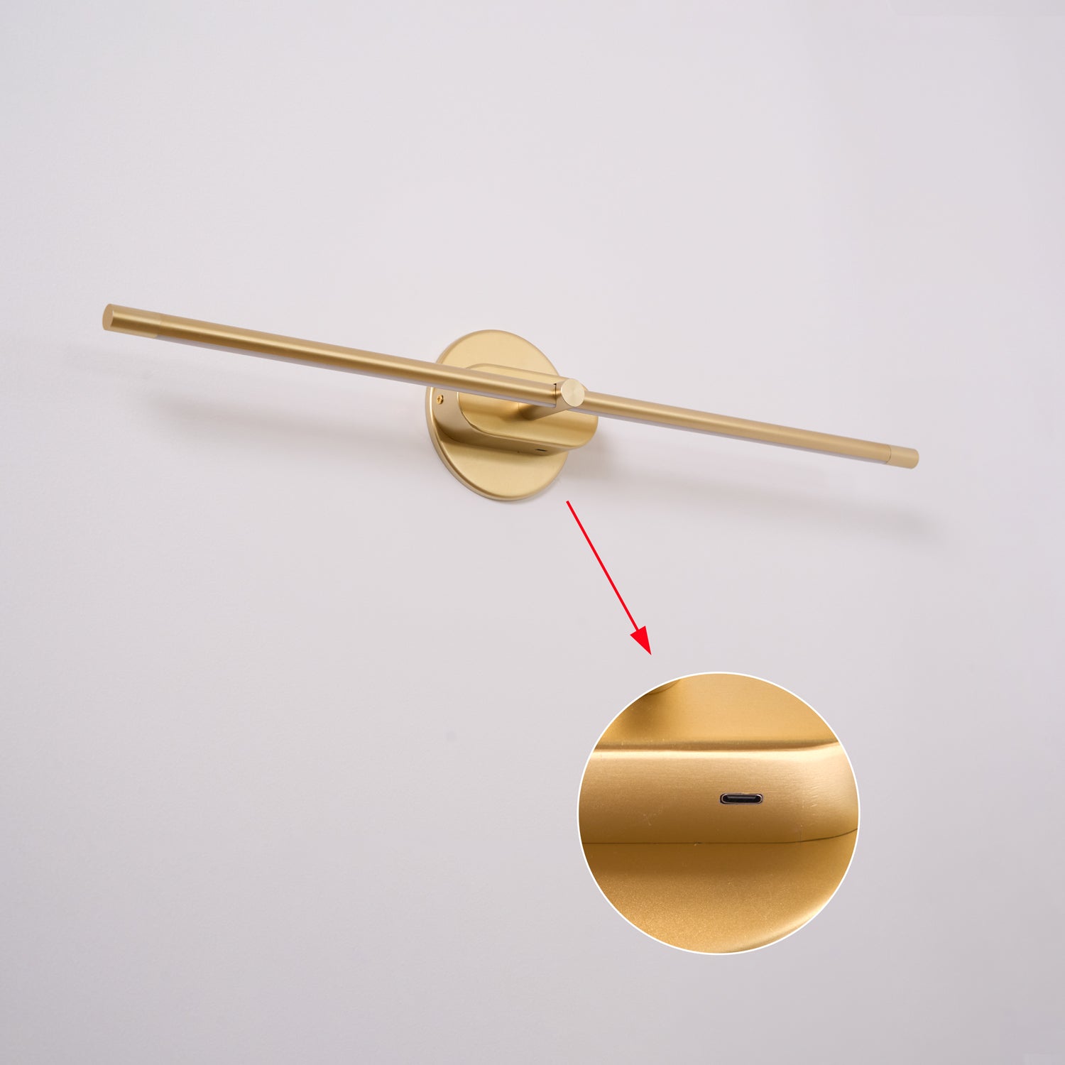 Minimalist Linear Rechargeable Wall Lamp Vanity Light