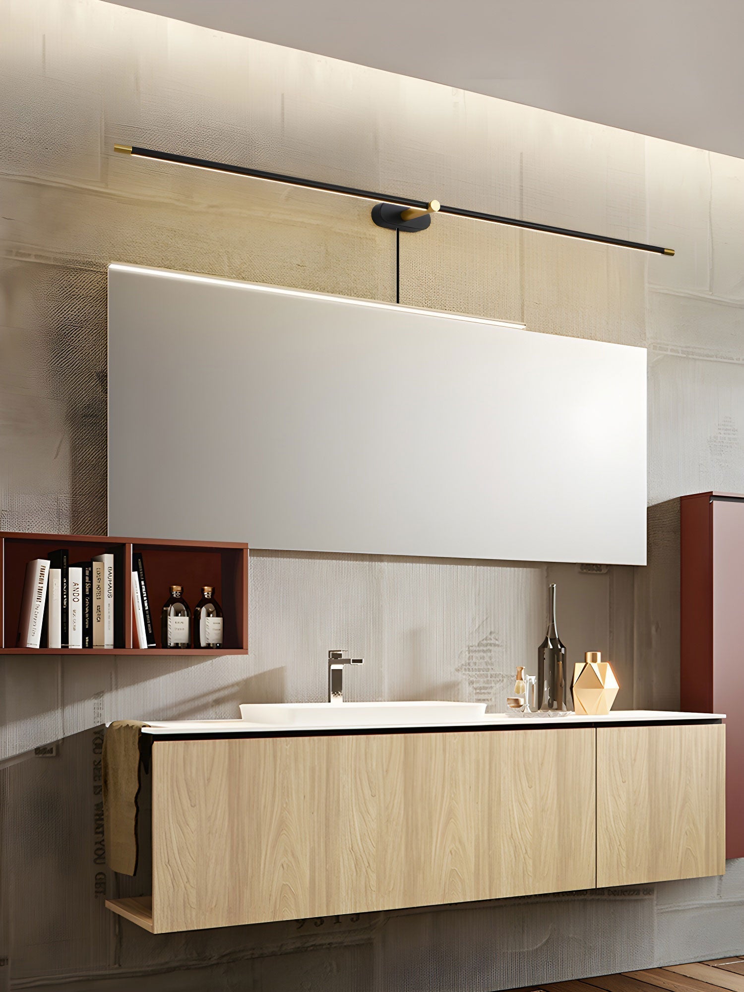 Minimalist Linear Plug-in Wall Lamp Vanity Light