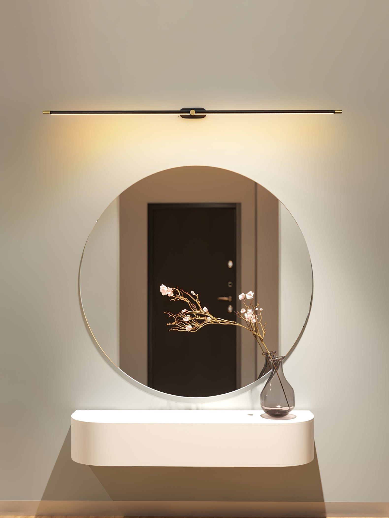 Minimalist Linear Rechargeable Wall Lamp Vanity Light