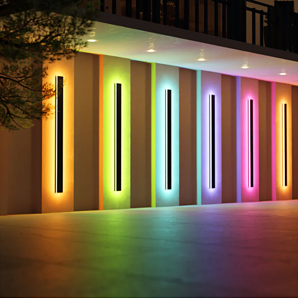 Linear LED Long Exterior Wall Light, detail angle 17, Tianguang Select