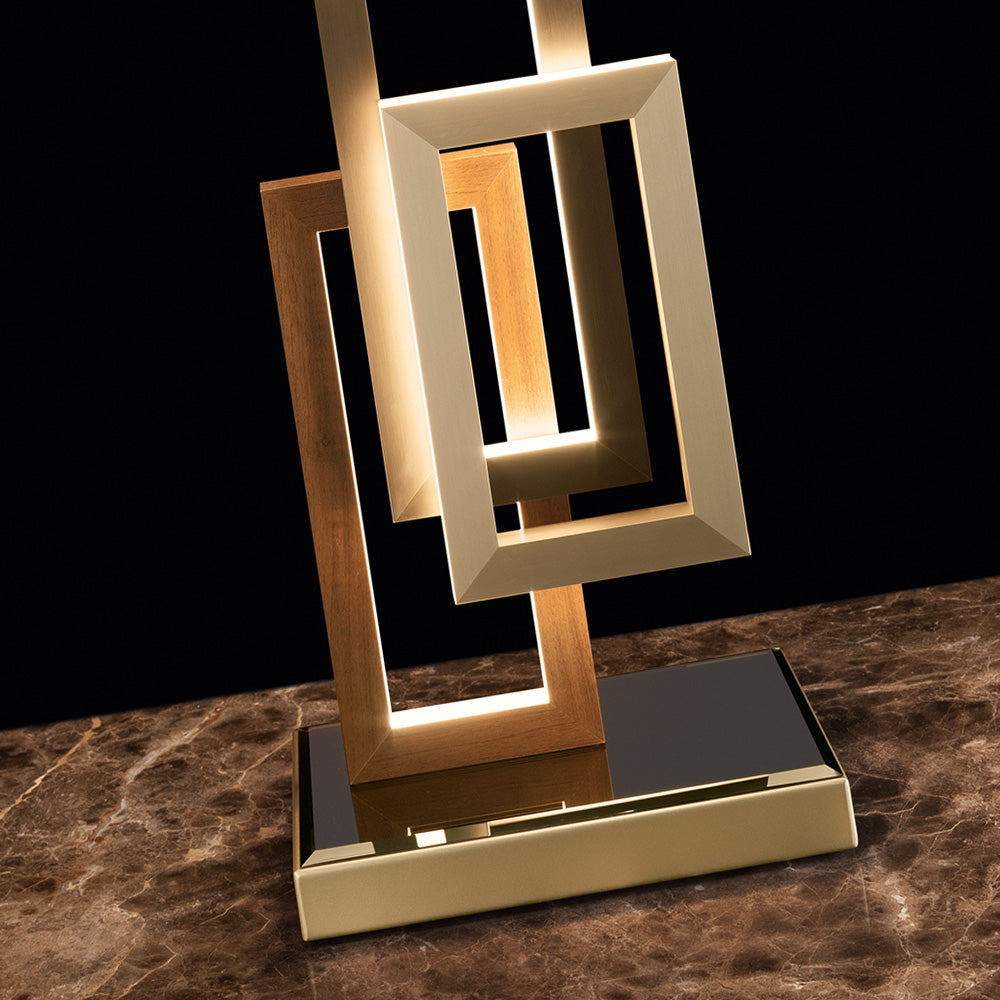 Modern Italian Geometric Designer Table Lamp