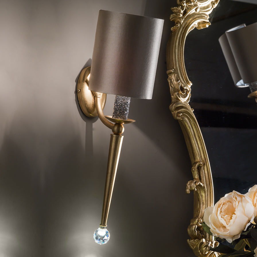Luxury Modern Crystal Gold Wall Sconce