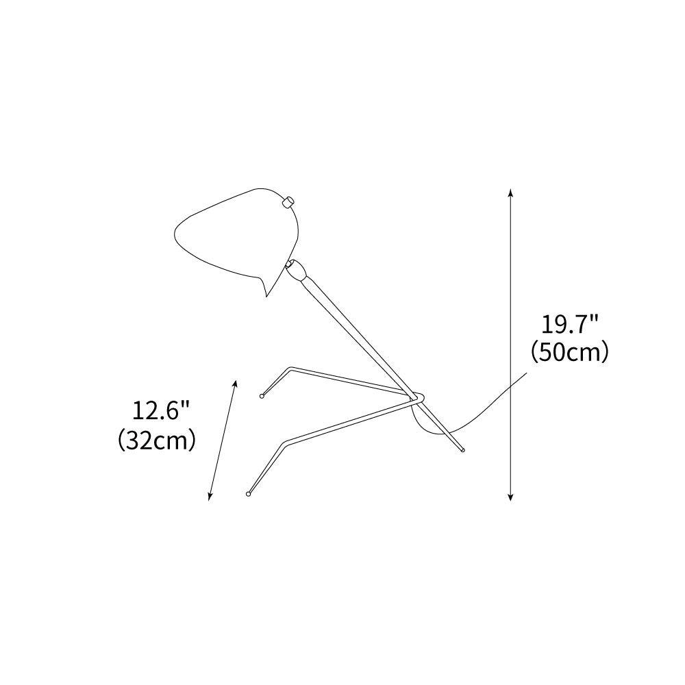 Modern Tripod Table Lamp 12.6