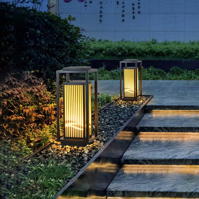 Square Cage Outdoor Light Table Lamp