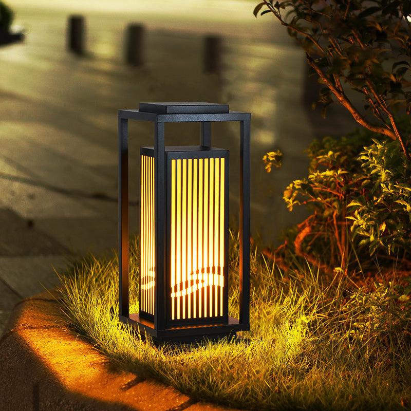 Square Cage Outdoor Light Table Lamp