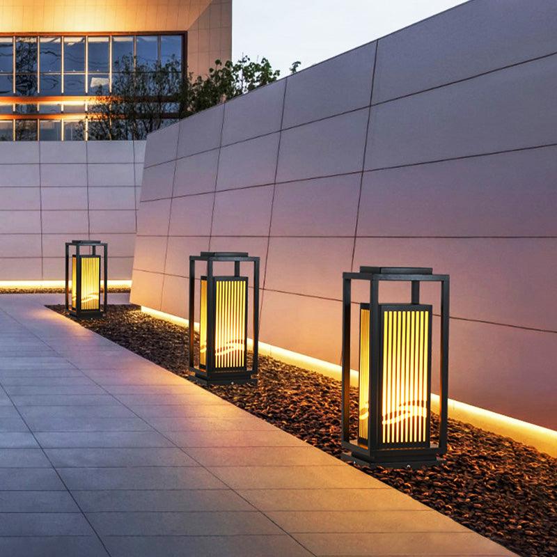 Square Cage Outdoor Light Table Lamp