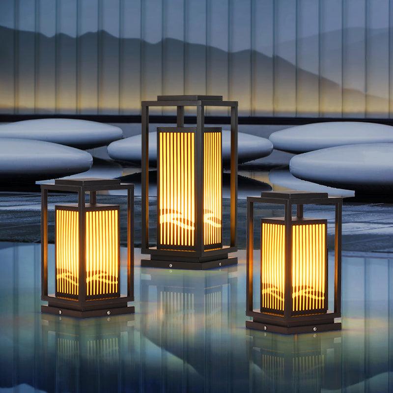 Square Cage Outdoor Light Table Lamp