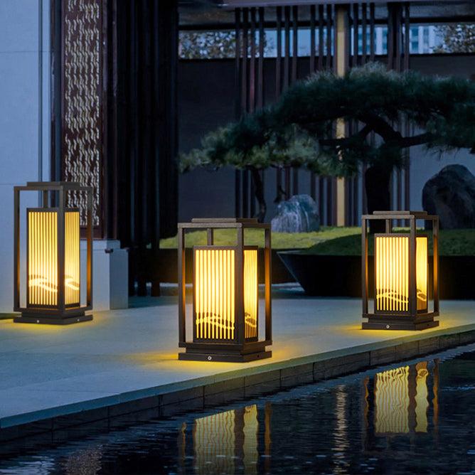 Square Cage Outdoor Light Table Lamp