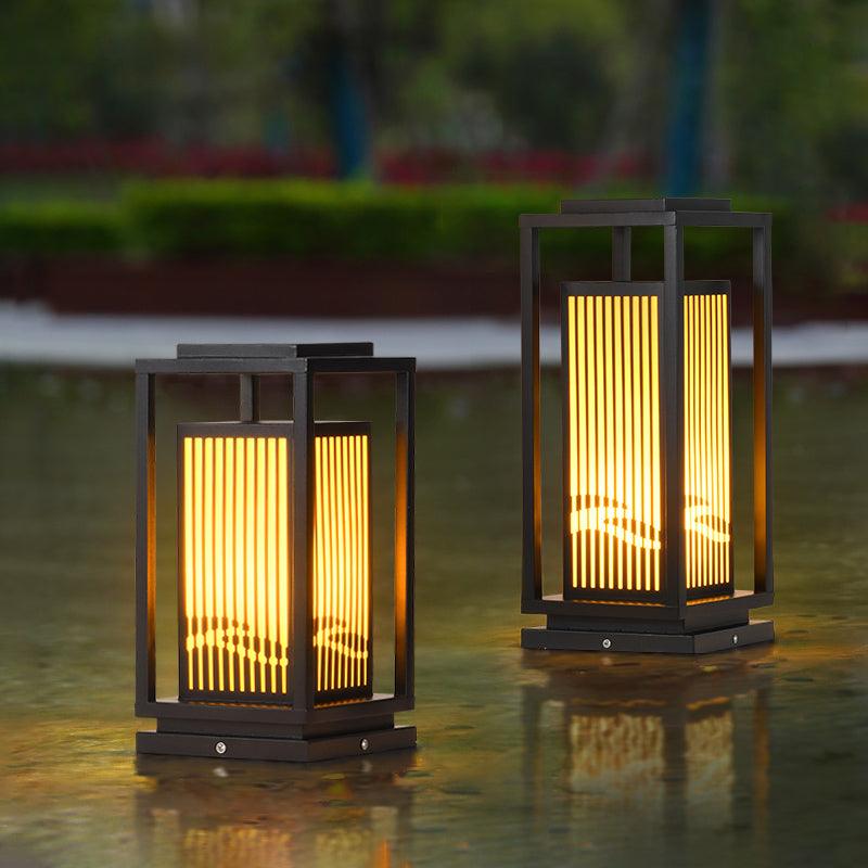 Square Cage Outdoor Light Table Lamp