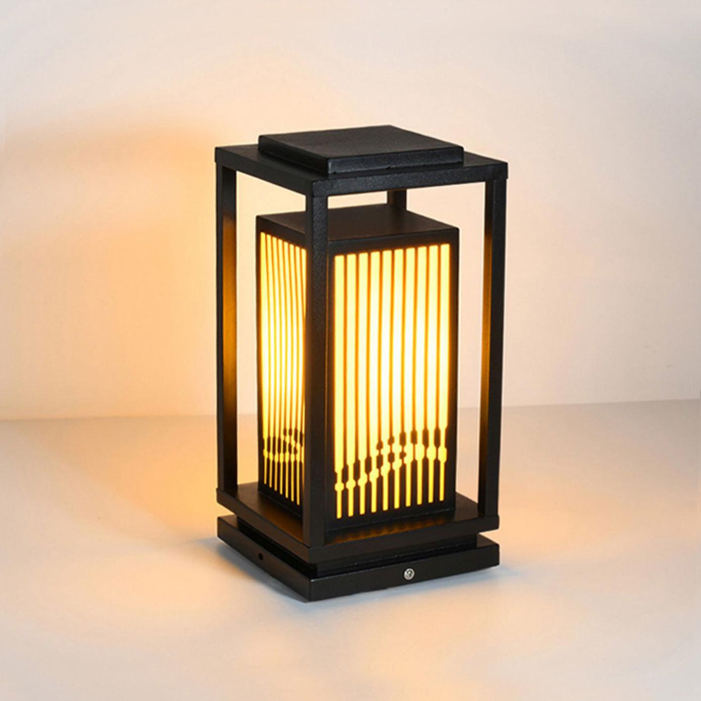 Square Cage Outdoor Light Table Lamp