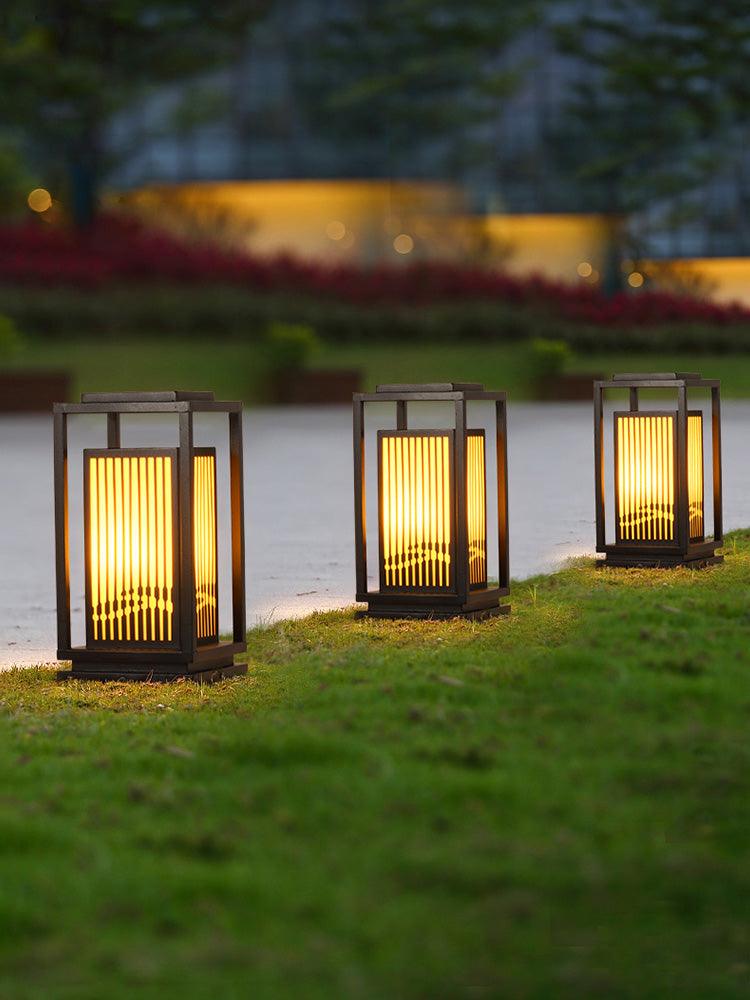 Square Cage Outdoor Light Table Lamp