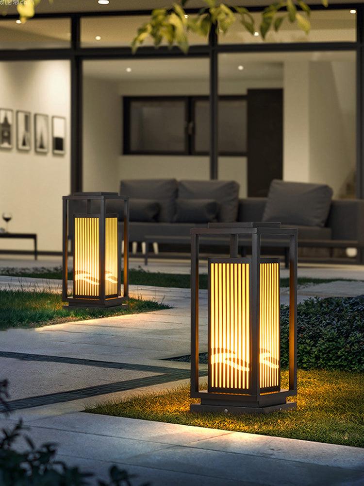 Square Cage Outdoor Light Table Lamp