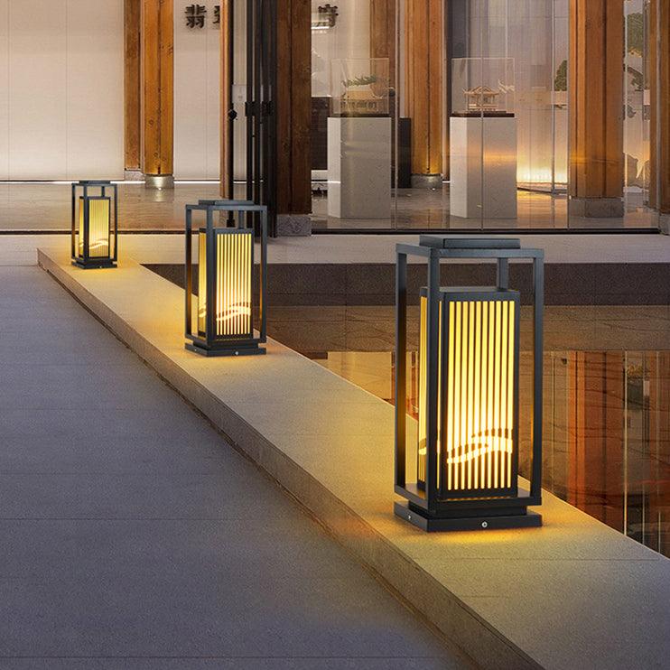 Square Cage Outdoor Light Table Lamp