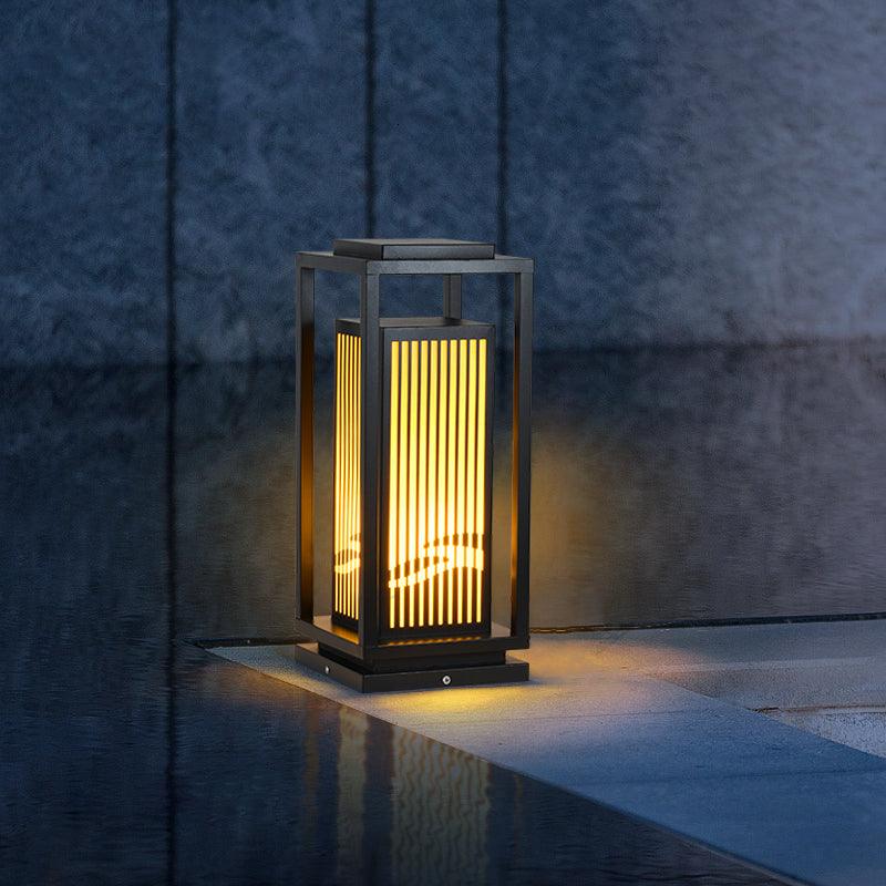 Square Cage Outdoor Light Table Lamp
