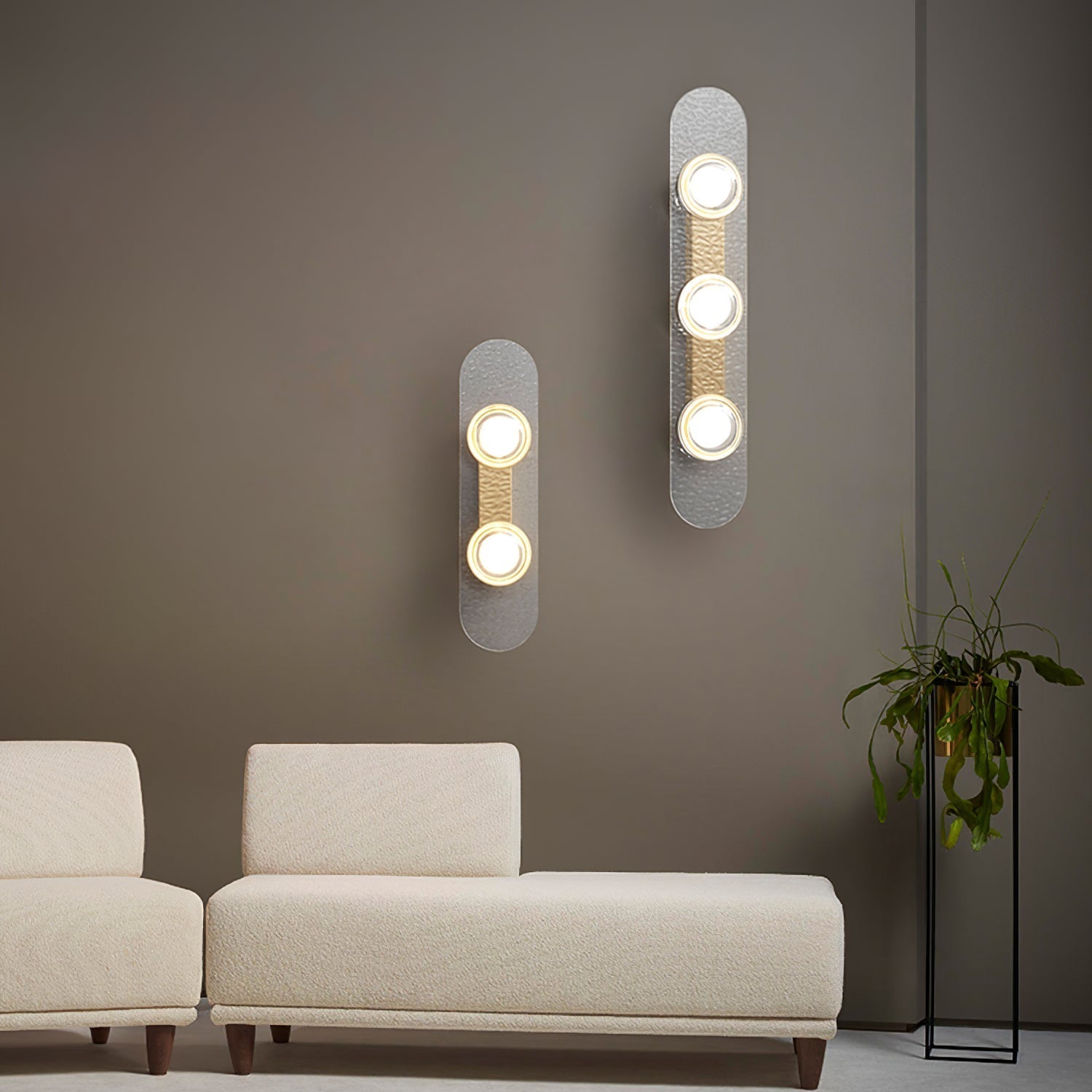 Modulo Brass Wall Sconce