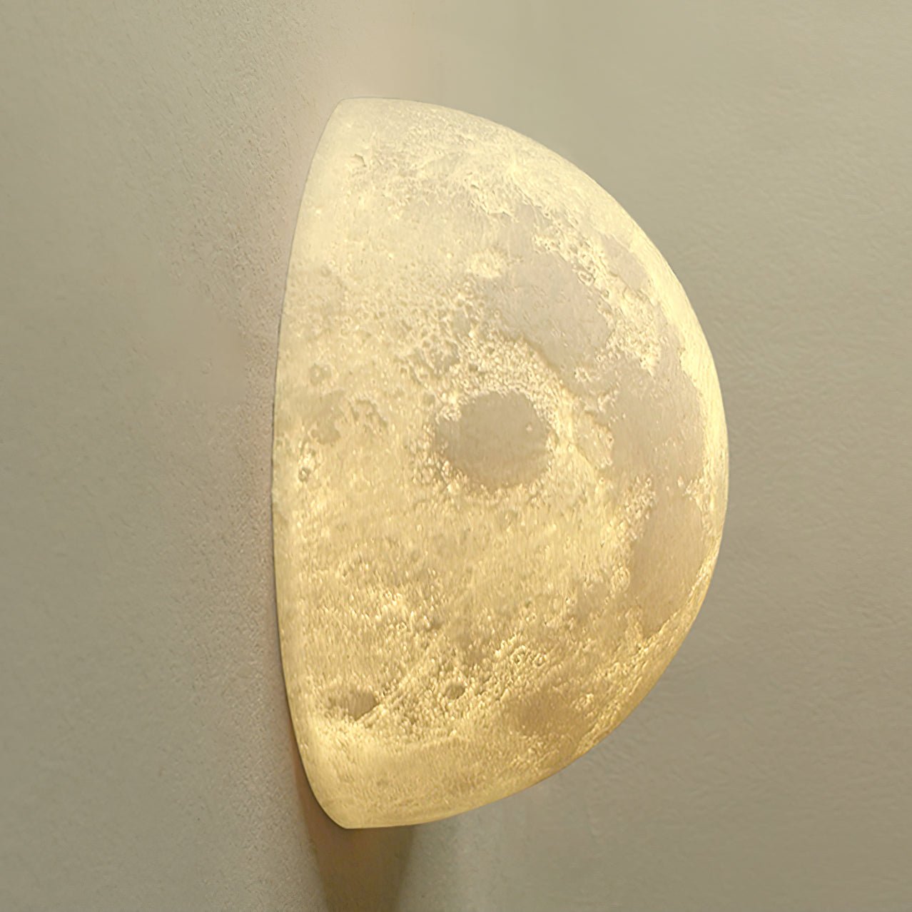 Moon 3D Wall Light - ∅ 5.9″ x H 5.9″ 3D Printing PLA, Hardwired Wall Sconce, detail 34