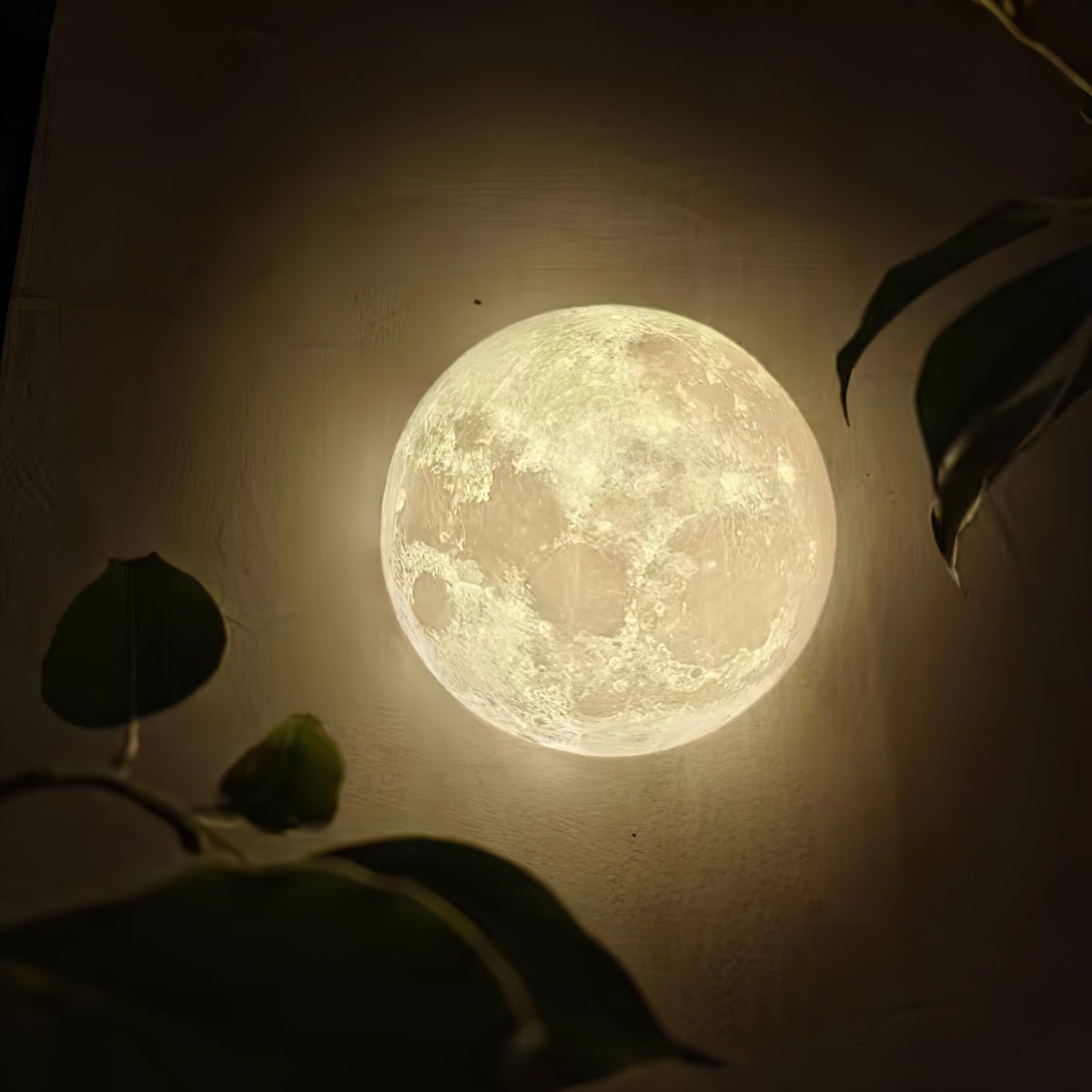 Moon 3D Wall Light - Dia 20cm x H 10cm 3D Printing PLA, Hardwired Wall Sconce, detail 37