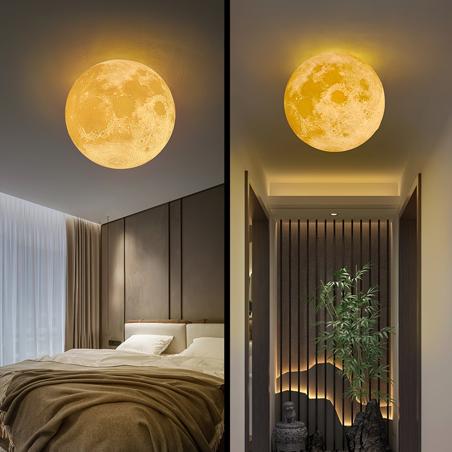 Moon 3D Wall Light - ∅ 5.9″ x H 5.9″ 3D Printing PLA, Hardwired Wall Sconce, detail 39