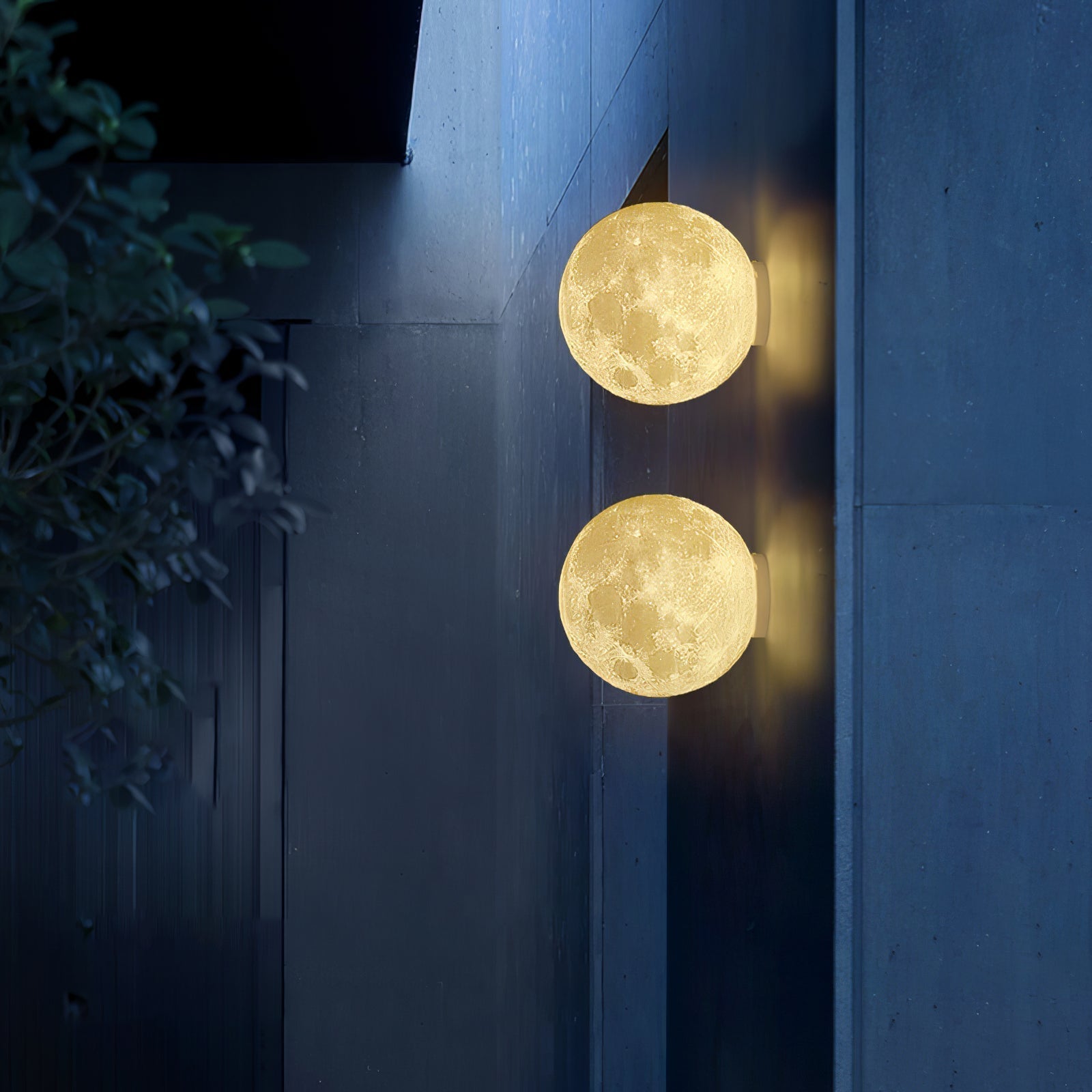 Moon 3D Wall Light - ∅ 5.9″ x H 5.9″ 3D Printing PLA, Hardwired Wall Sconce, detail 40