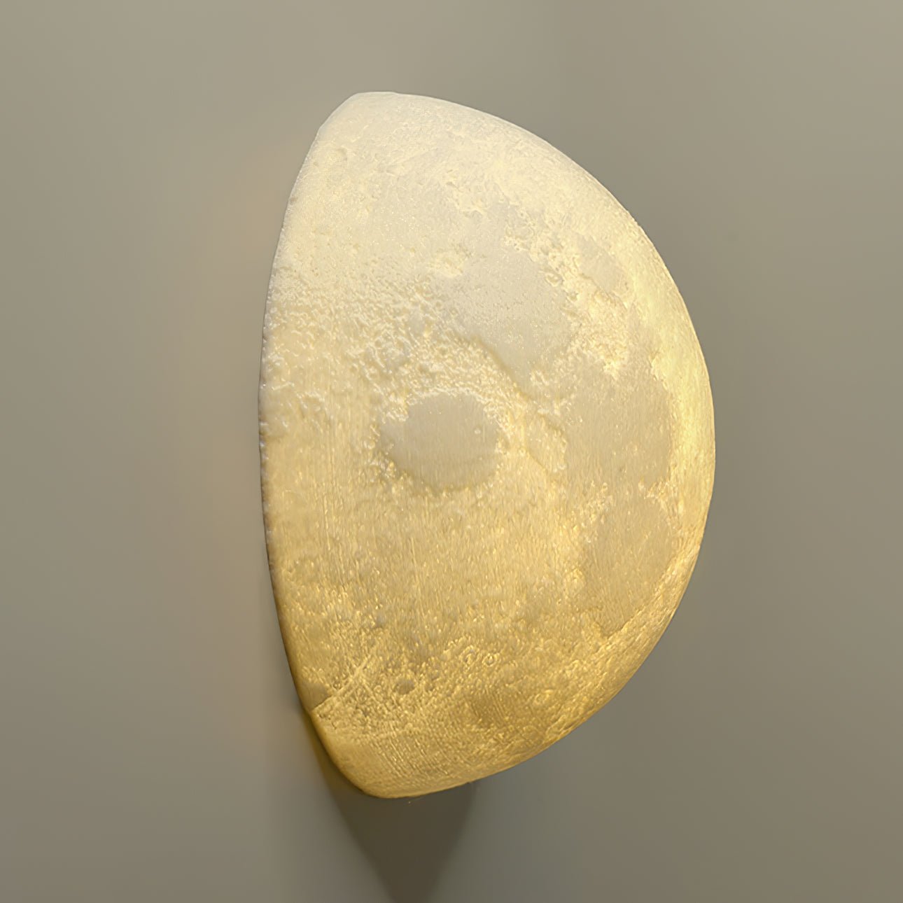 Moon 3D Wall Light - Dia 20cm x H 10cm 3D Printing PLA, Hardwired Wall Sconce, detail 32