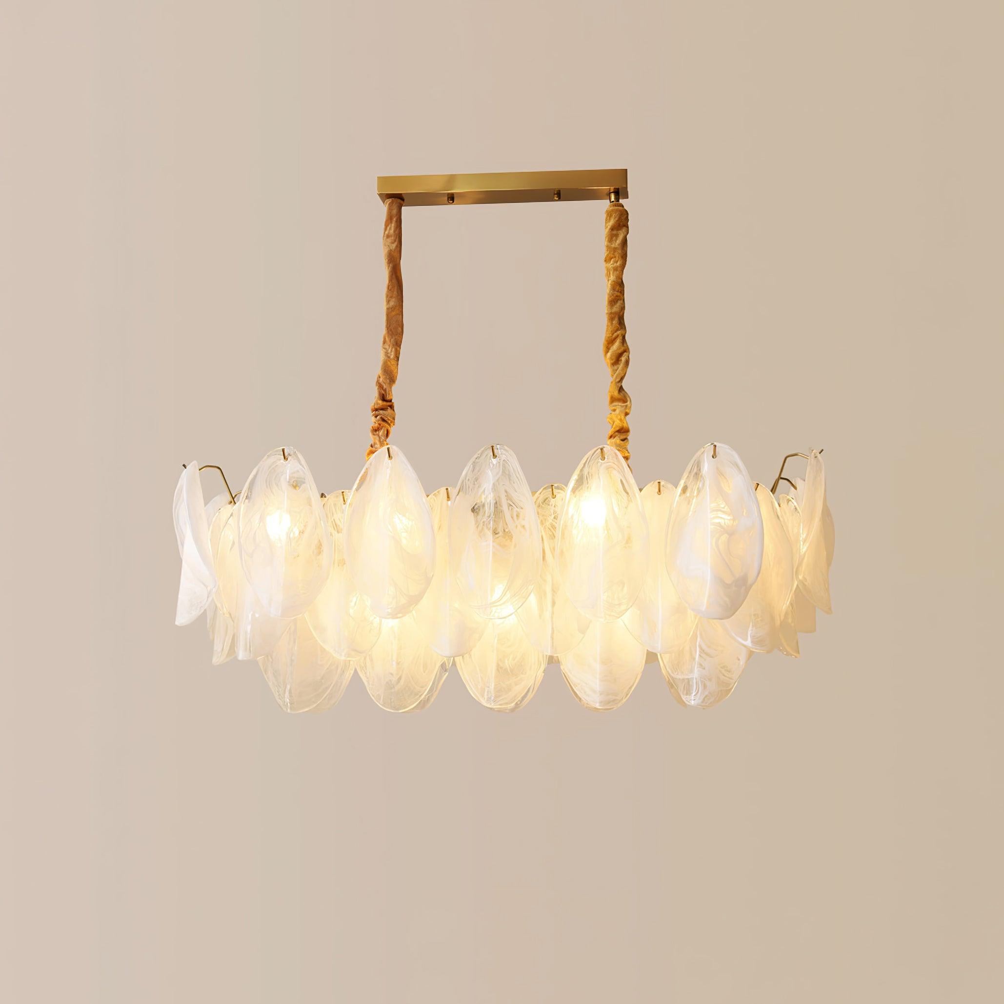 Multi Tier Cloud Glass Chandelier