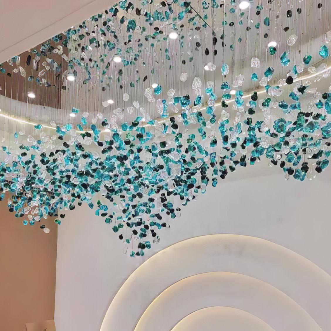 Chandelier detail image with finish, structure, and proportion visible