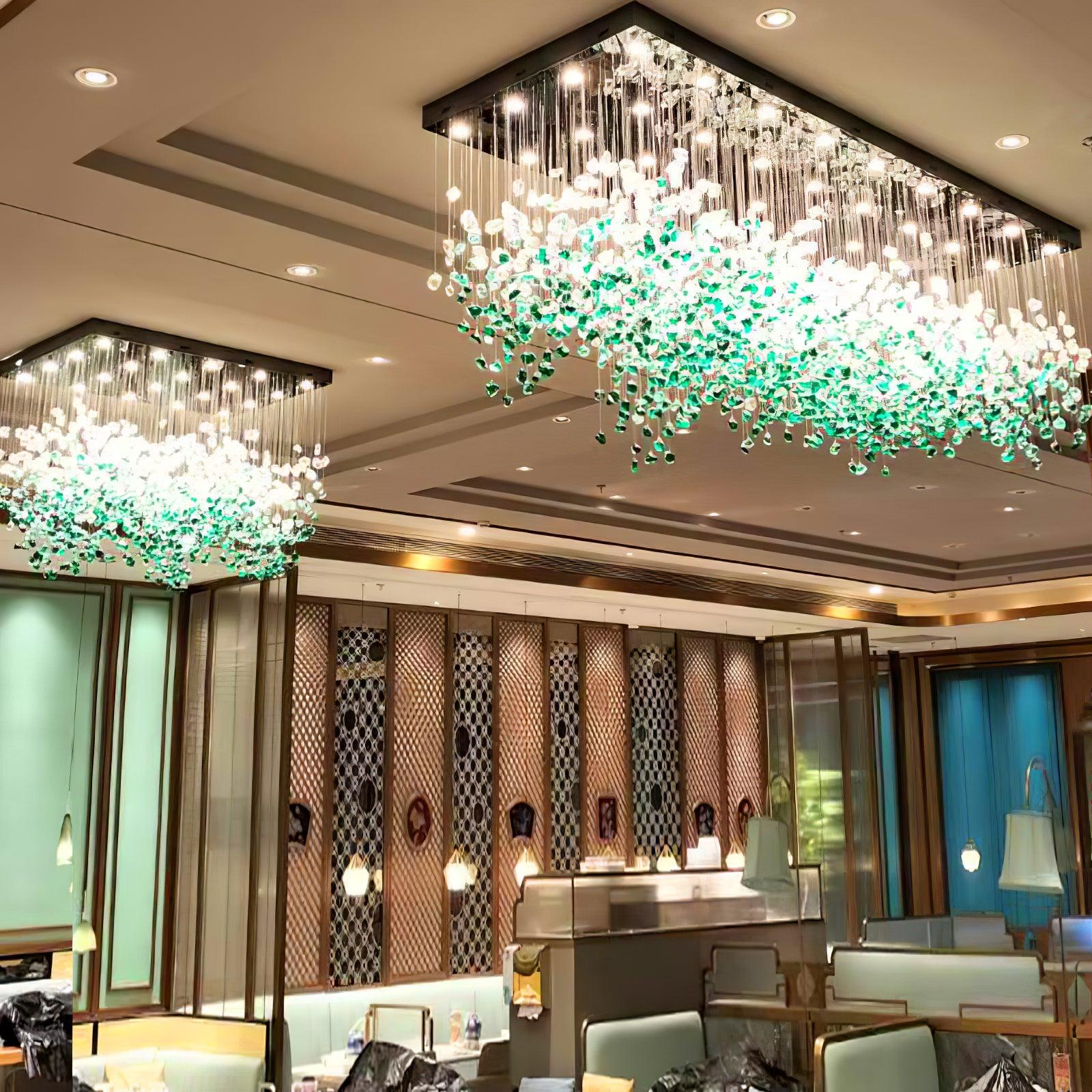 Chandelier detail image with finish, structure, and proportion visible