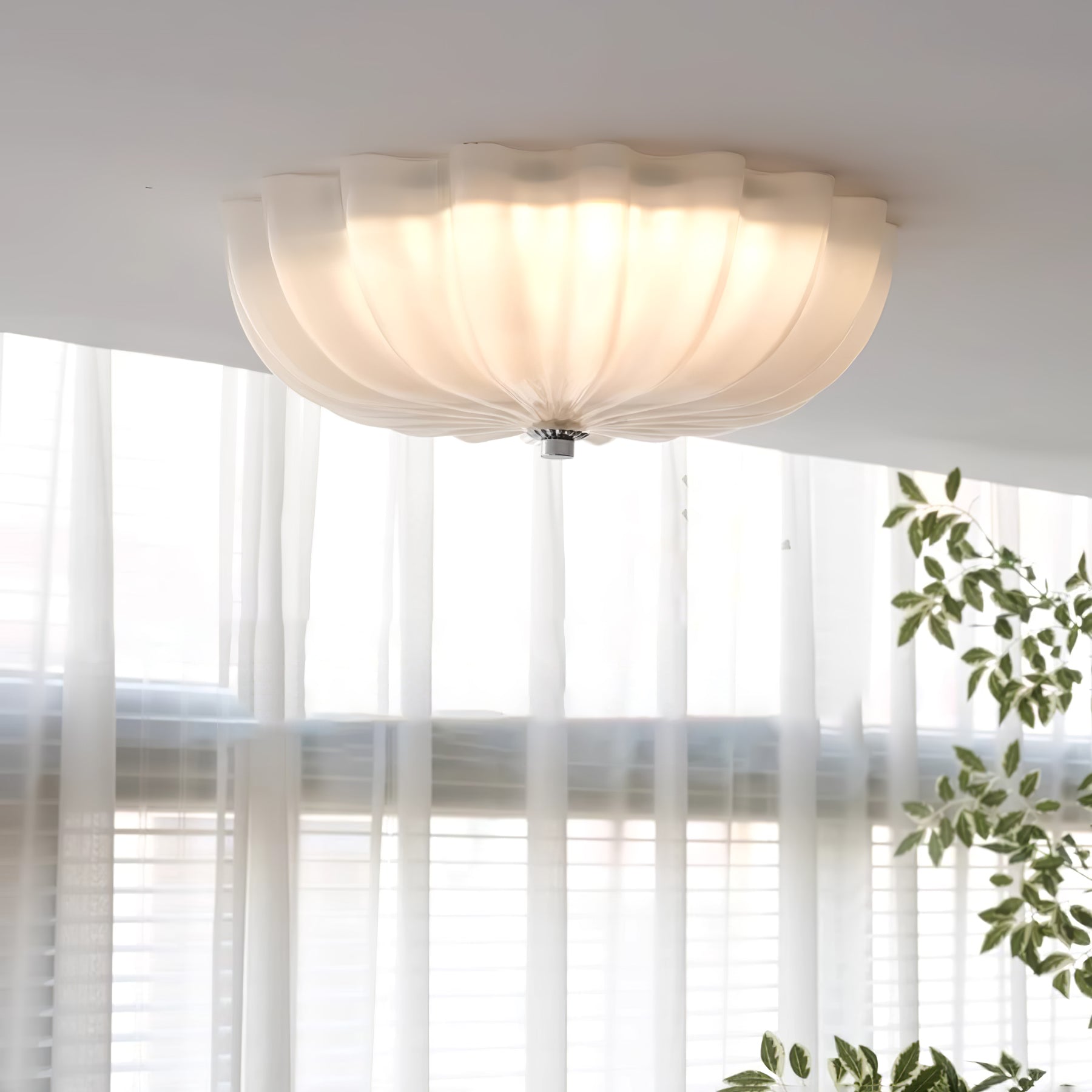 Murano Glass Flush Mount Light Ceiling Light