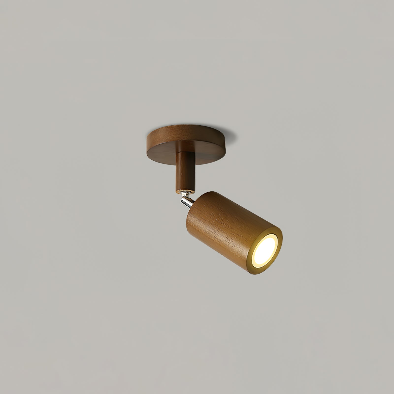 Natural Wood Beam Spotlight Light Wall Sconce