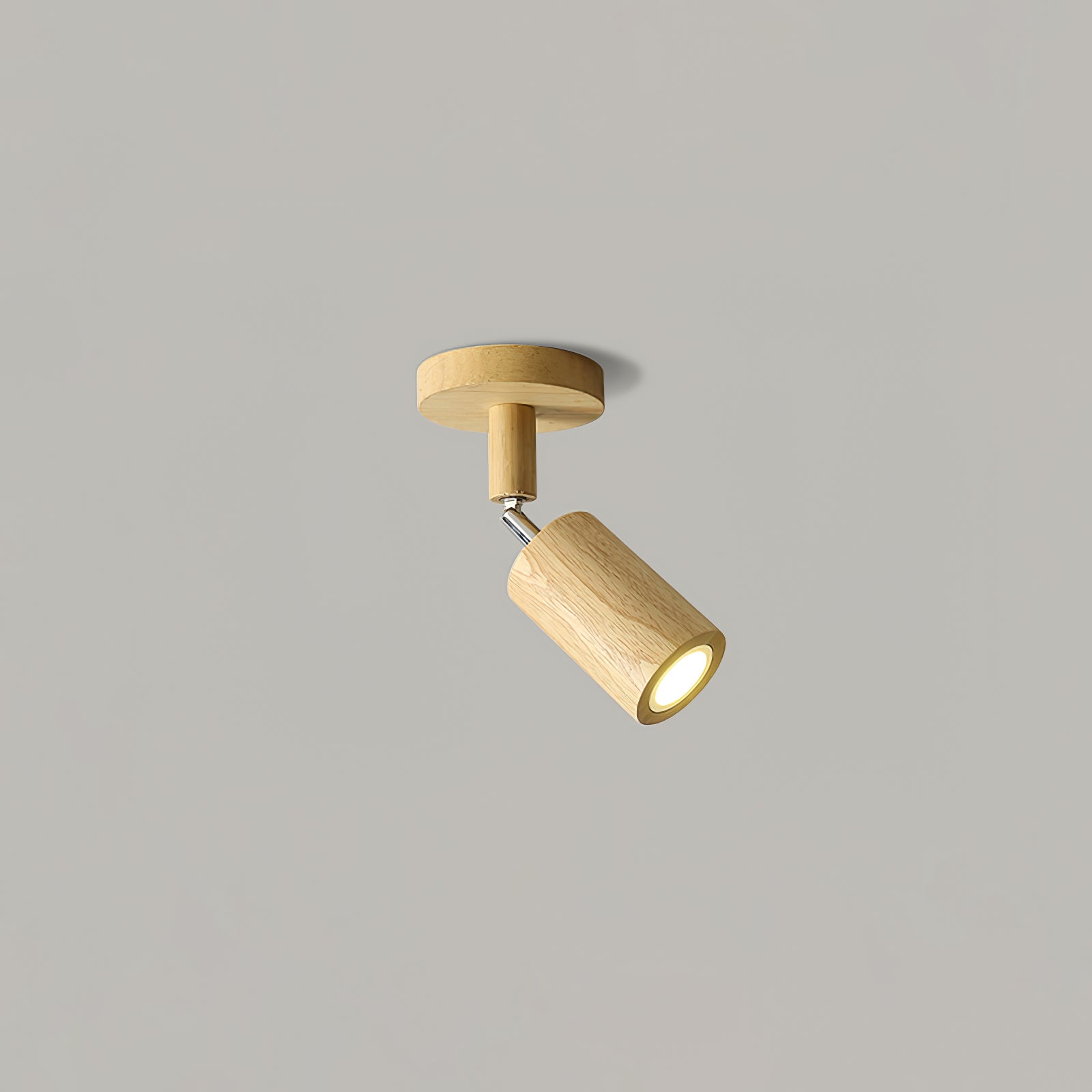 Natural Wood Beam Spotlight Light Wall Sconce