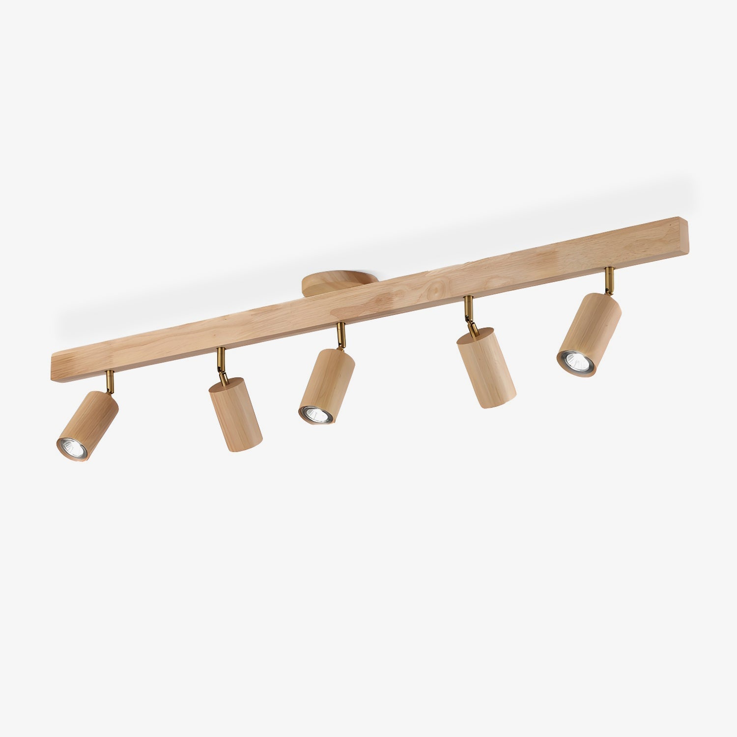 Natural Wood Beam Spotlight Light Wall Sconce