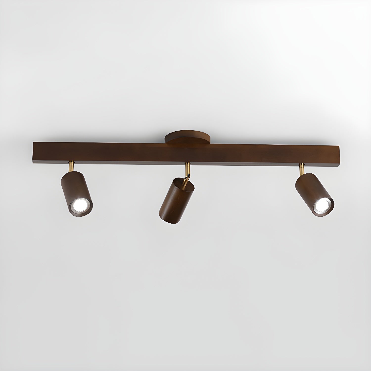 Natural Wood Beam Spotlight Light Wall Sconce