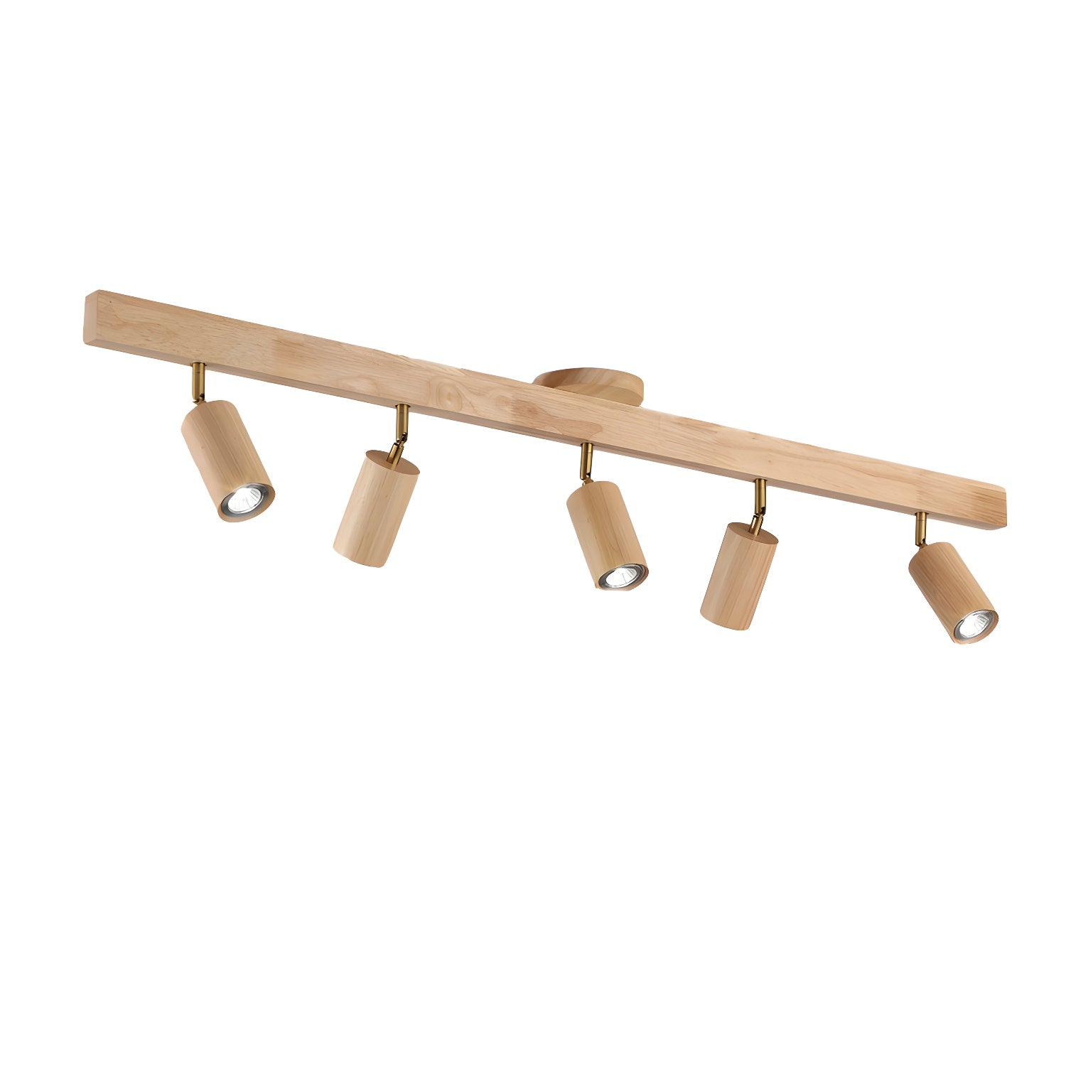 Natural Wood Beam Spotlight Light Wall Sconce