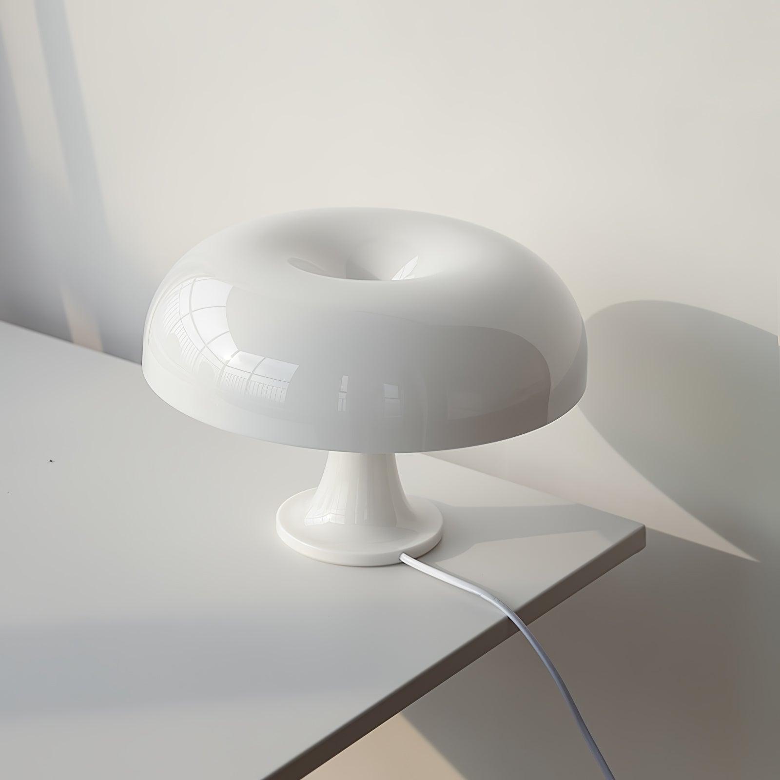 Close-up angle of Mushroom Playful Task Lamp Table Lamp showing form and material detail