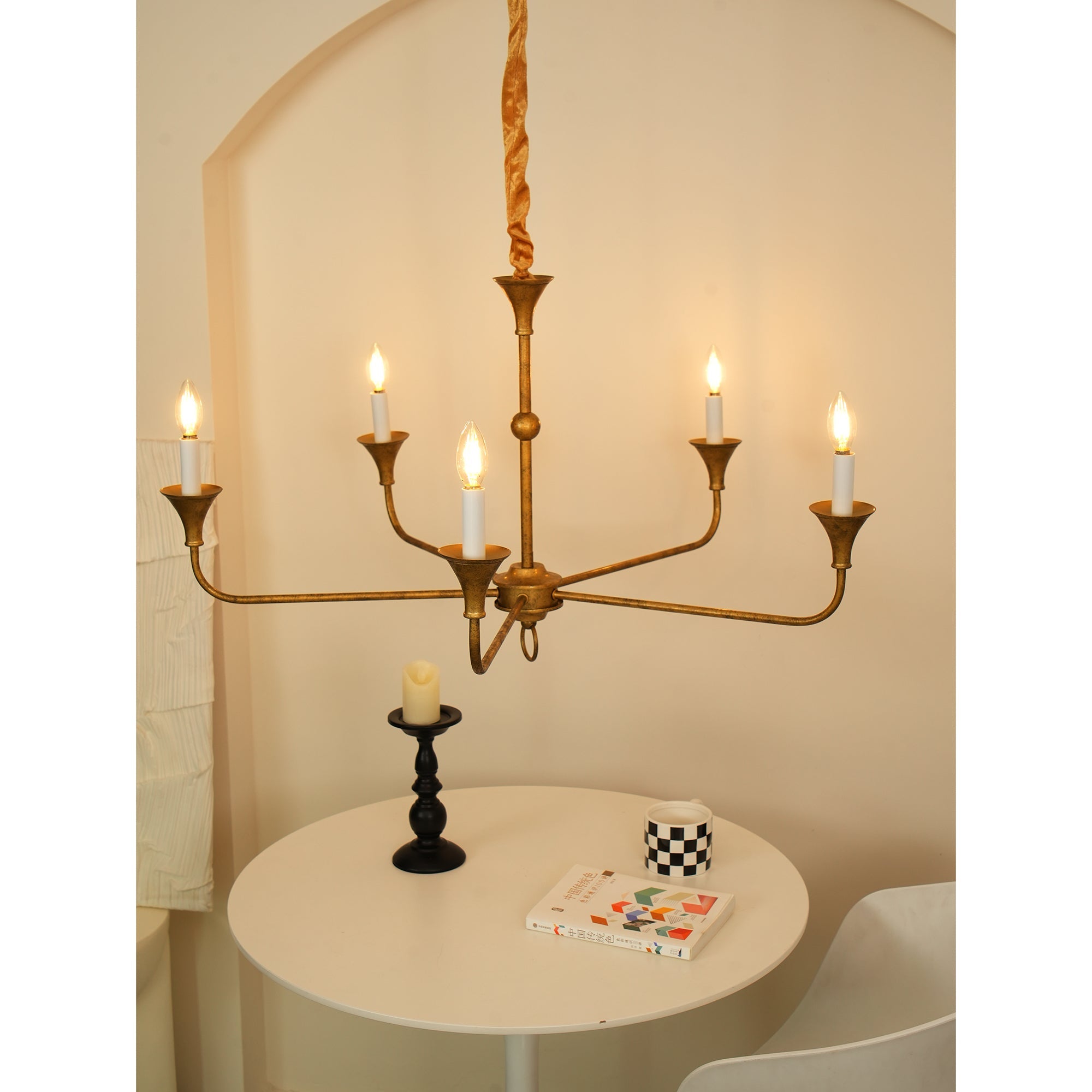 Elara Candle Chandelier detail view 23