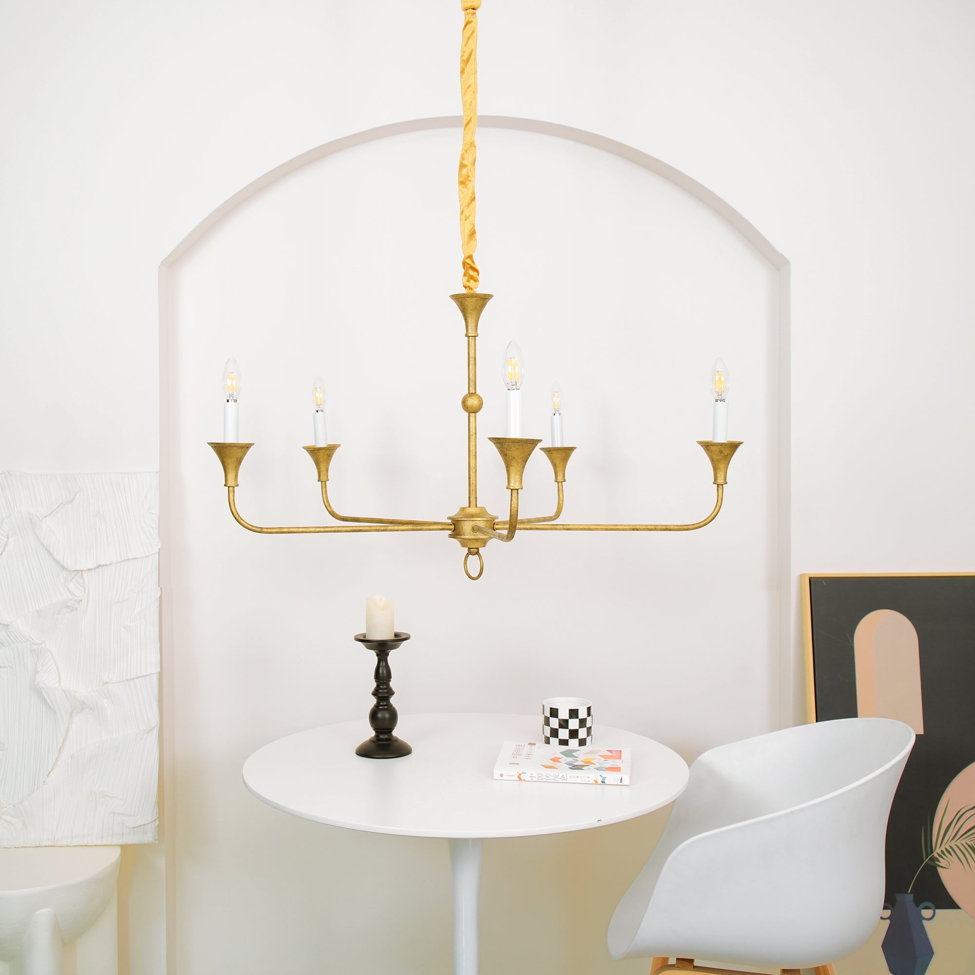 Elara Candle Chandelier detail view 8