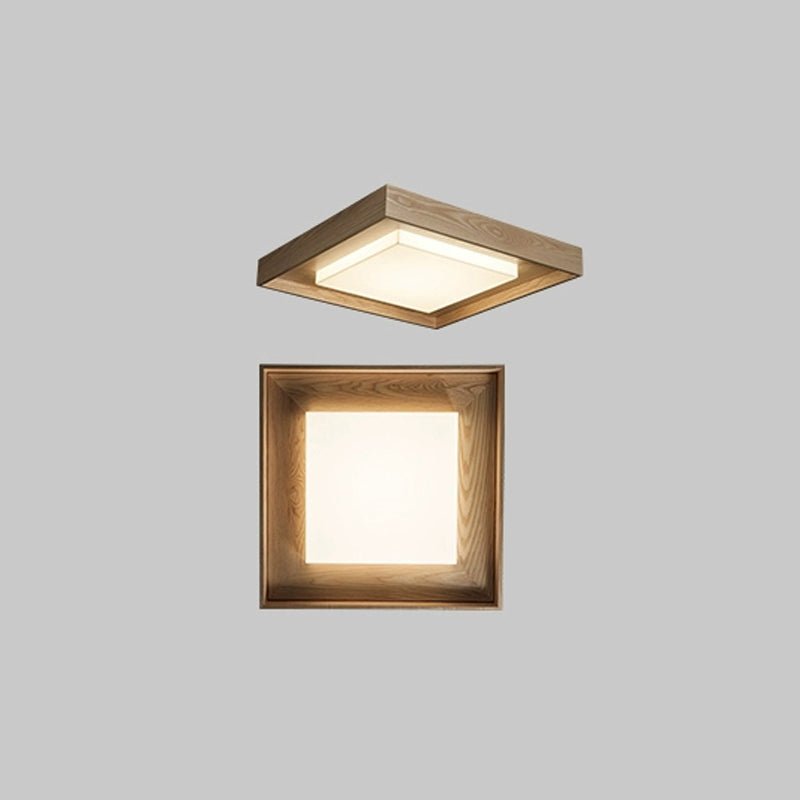 Kurin Wood Frame Ceiling Light detail view 15