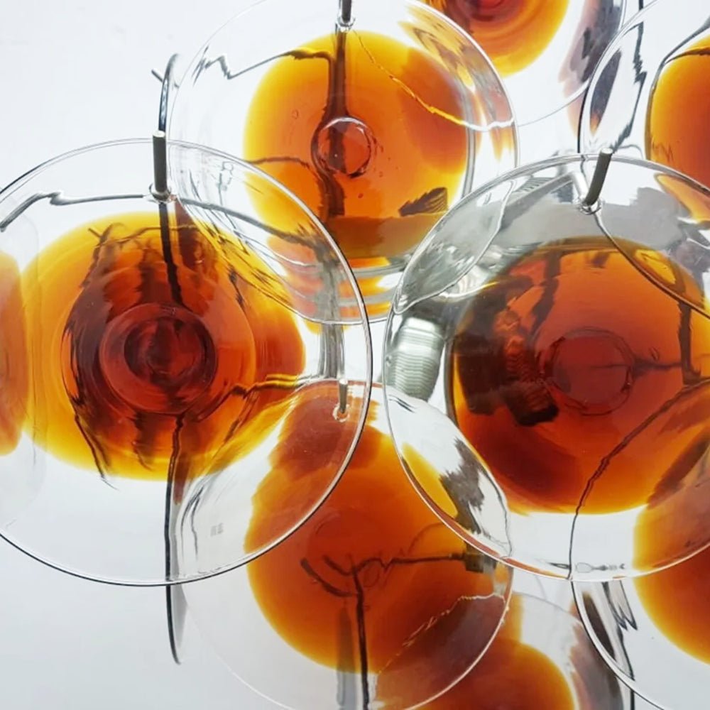 glass chandelier shown as a main product image for dining rooms