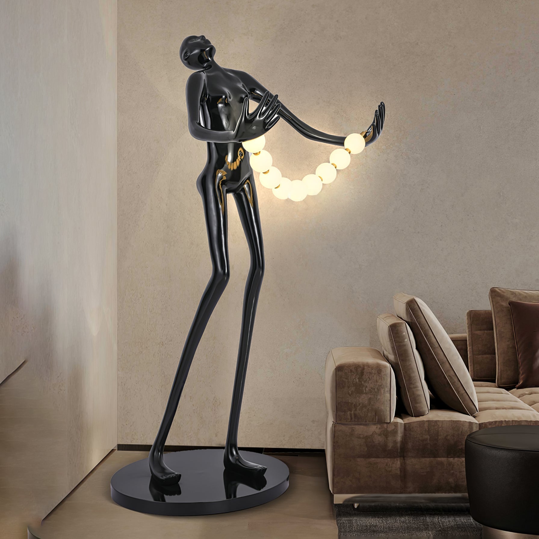 Orb Juggler Sculpture Floor Lamp detail view 3