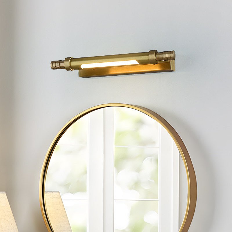 Orion Brass Wall Light, Hardwired Wall Sconce, detail 5