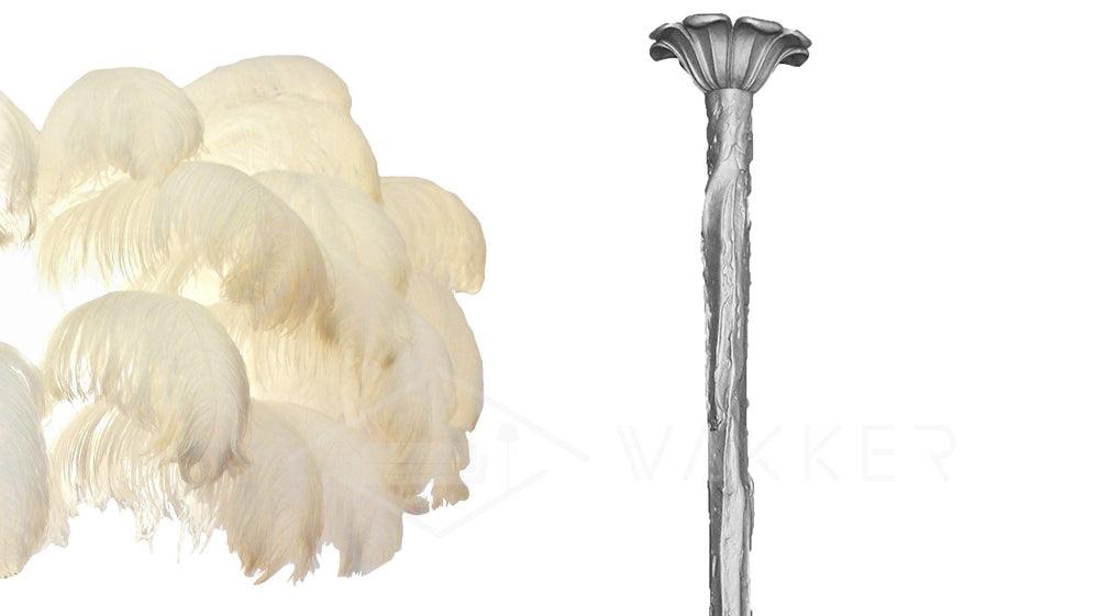 Ostrich Feather Chandelier