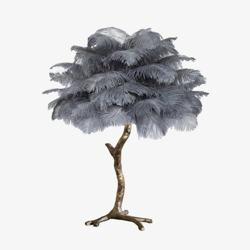 Ostrich Feather Reading Table Lamp