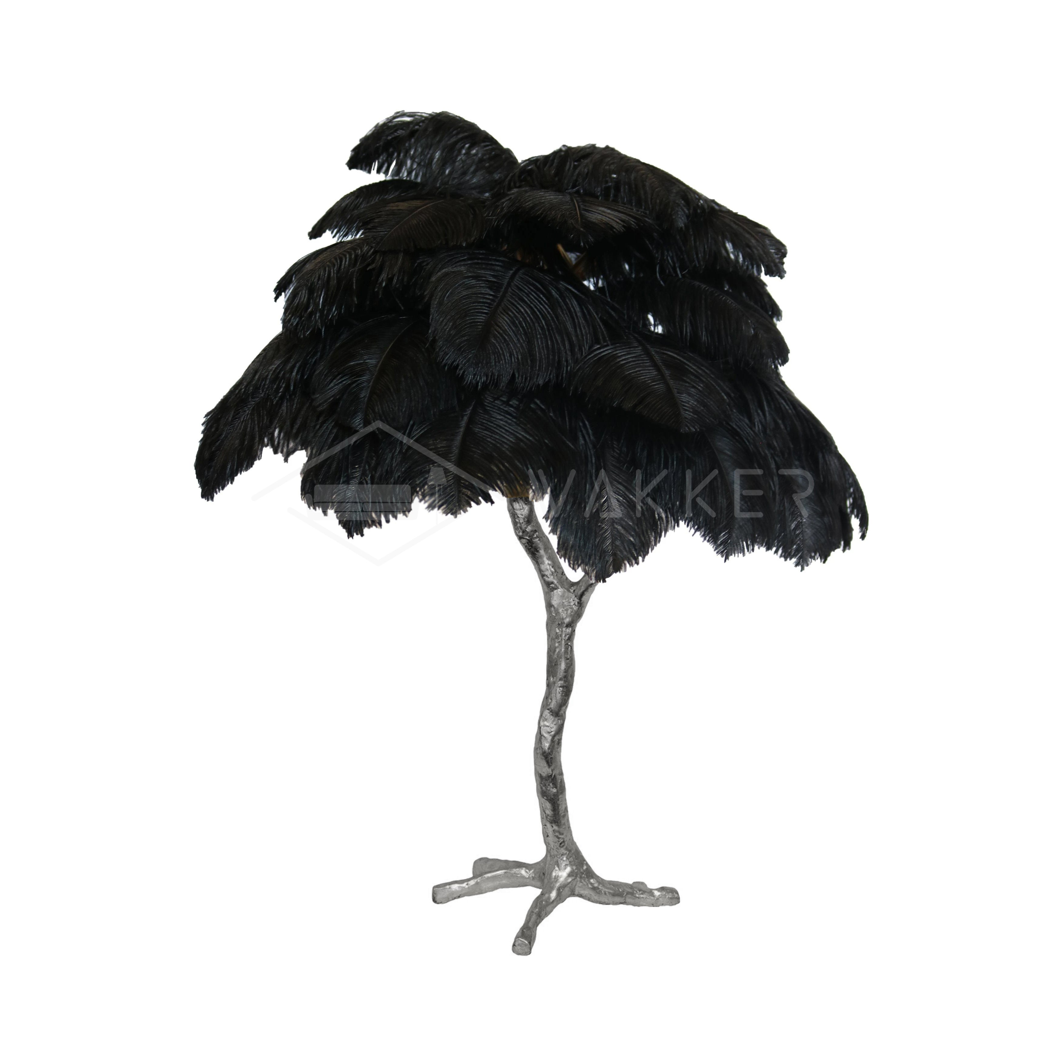Ostrich Feather Reading Table Lamp
