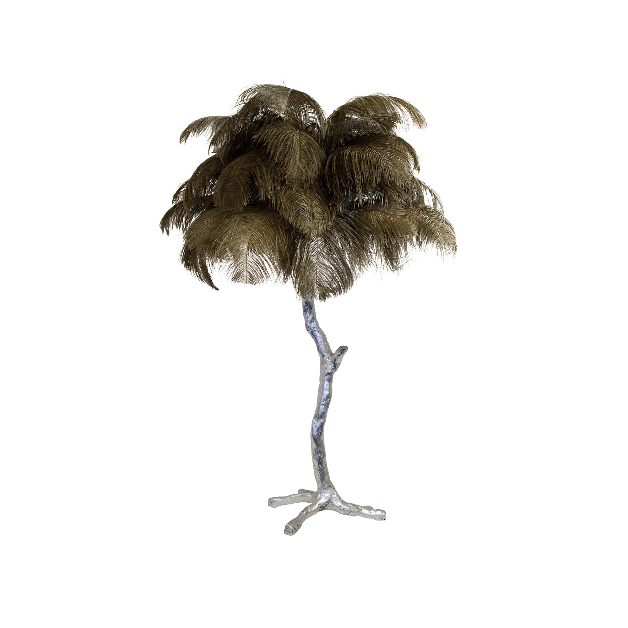 Ostrich Feather Reading Table Lamp