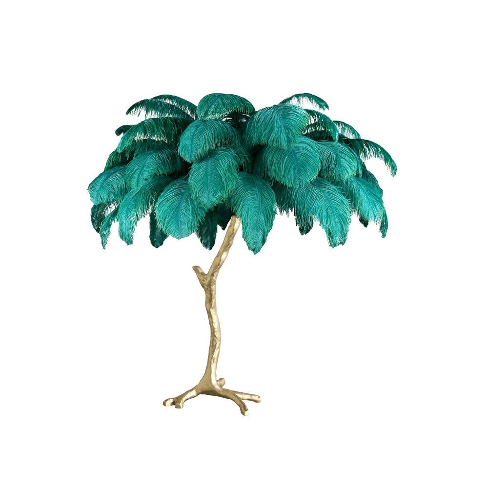Ostrich Feather Reading Table Lamp